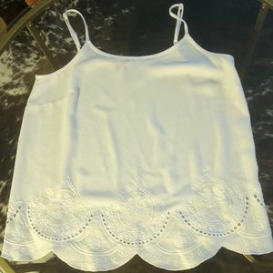 Like New White LOFT Tank